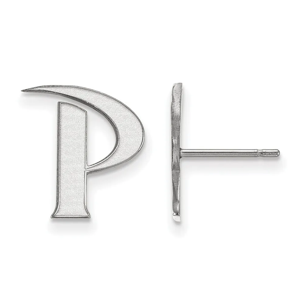 14k White Gold Pepperdine University Small Post Earrings