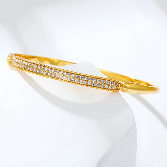 24k Gold Plated Bangles Gift for Women