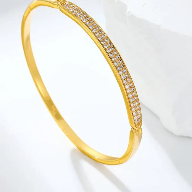 24k Gold Plated Bangles Gift for Women