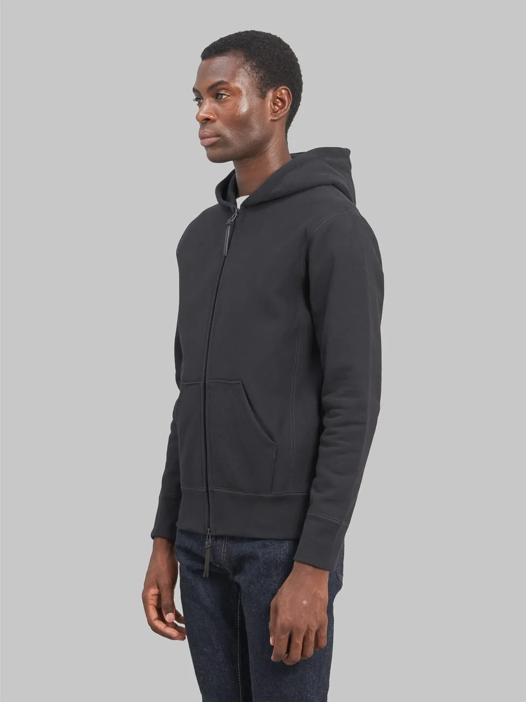 3sixteen Heavyweight Zip Hoody Black