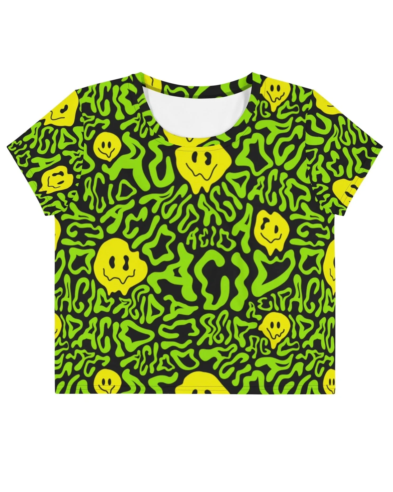 Acid Smilez Crop Tee