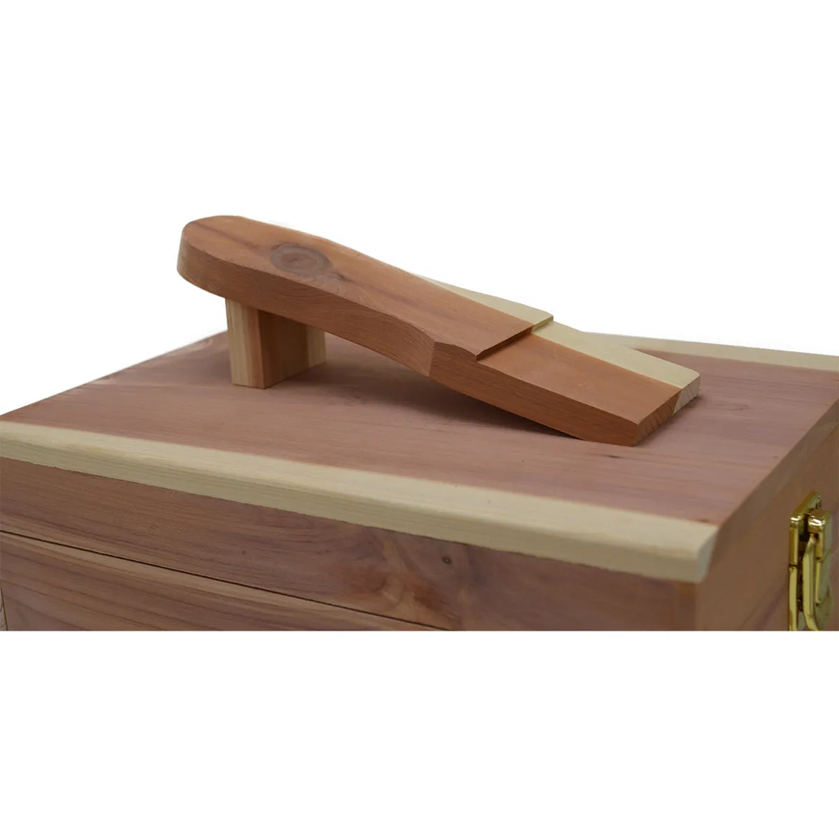 AFPOS Cedar Valet box With Foot Rest