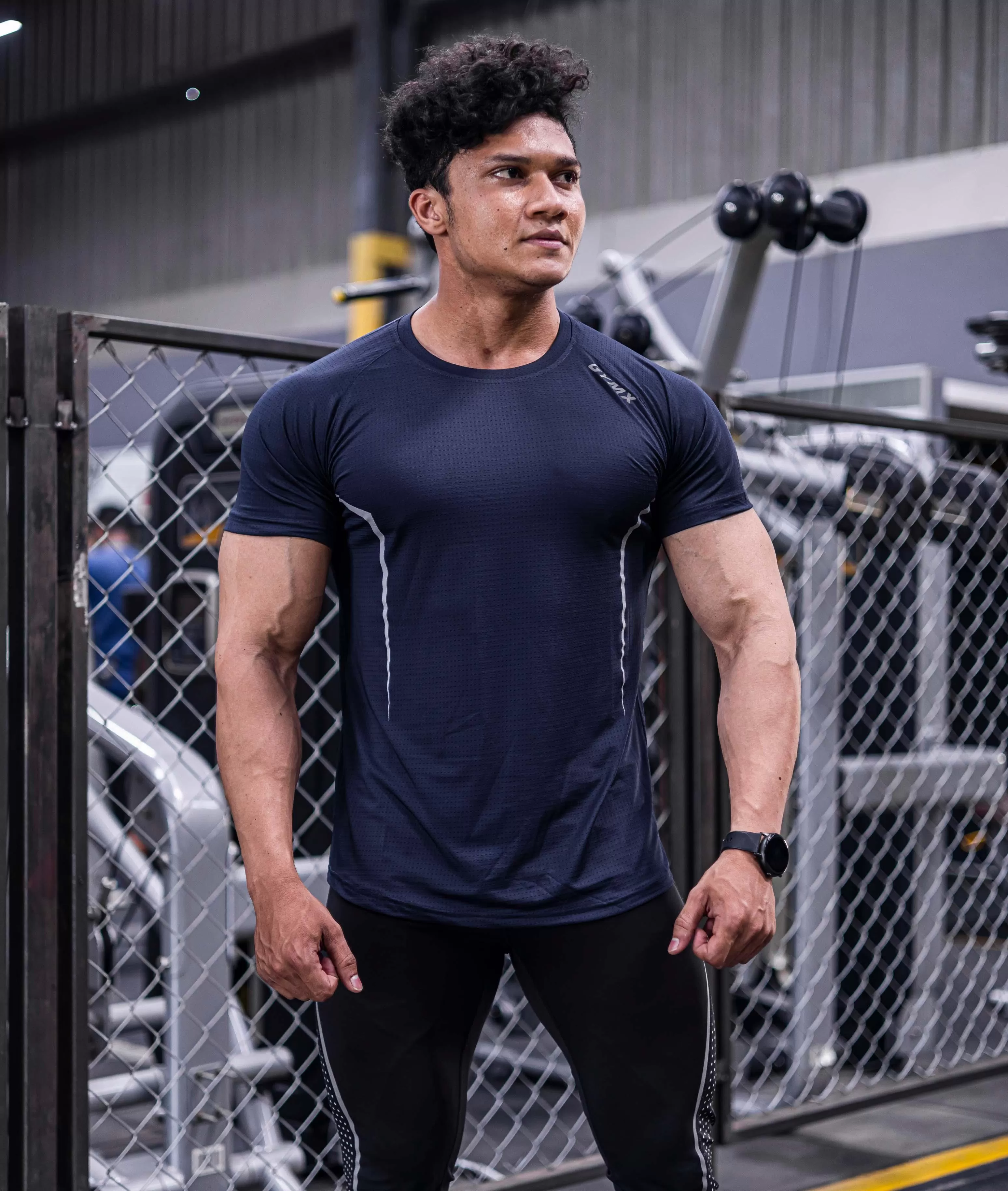 Airflow Navy Blue GymX Tee