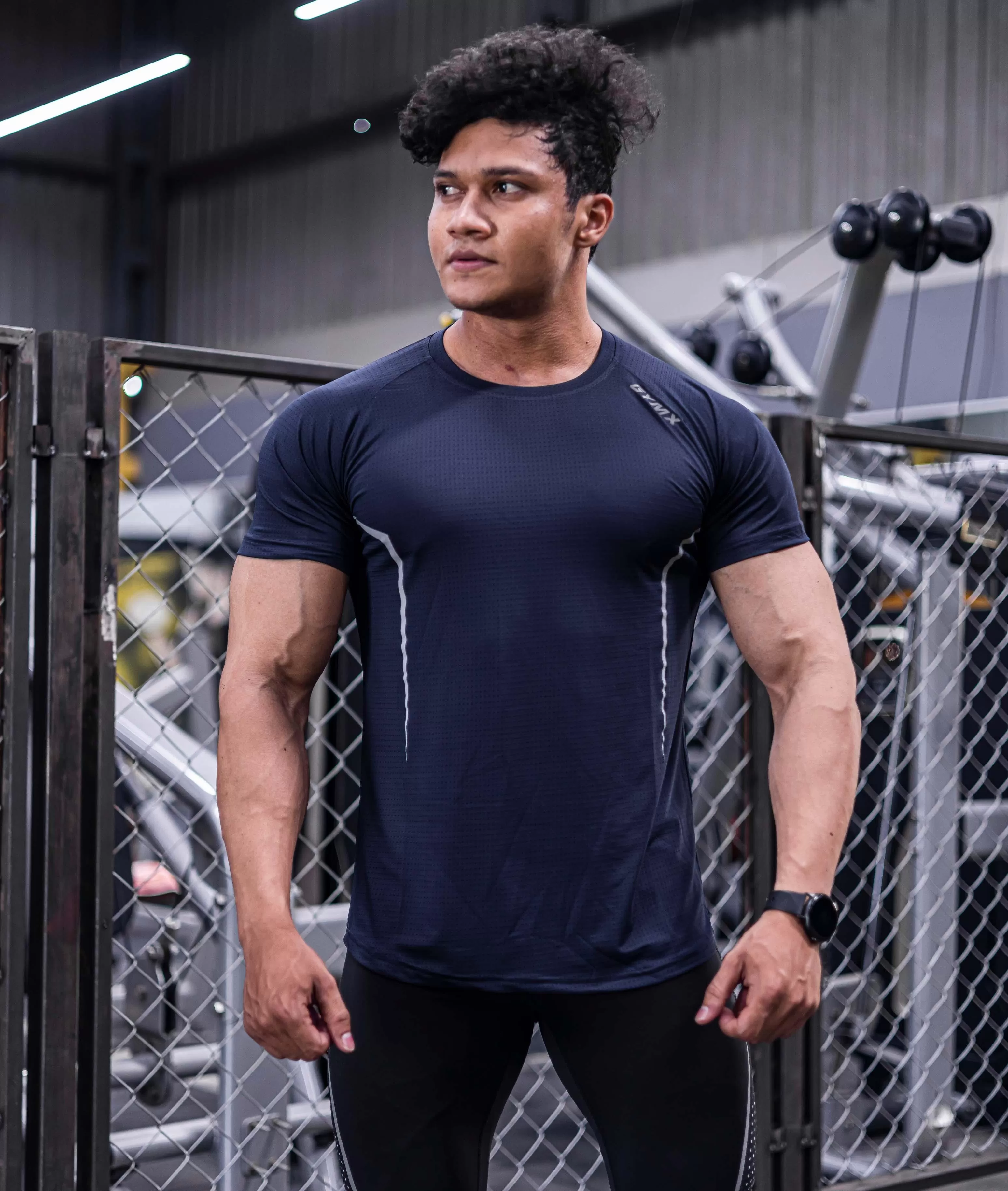 Airflow Navy Blue GymX Tee