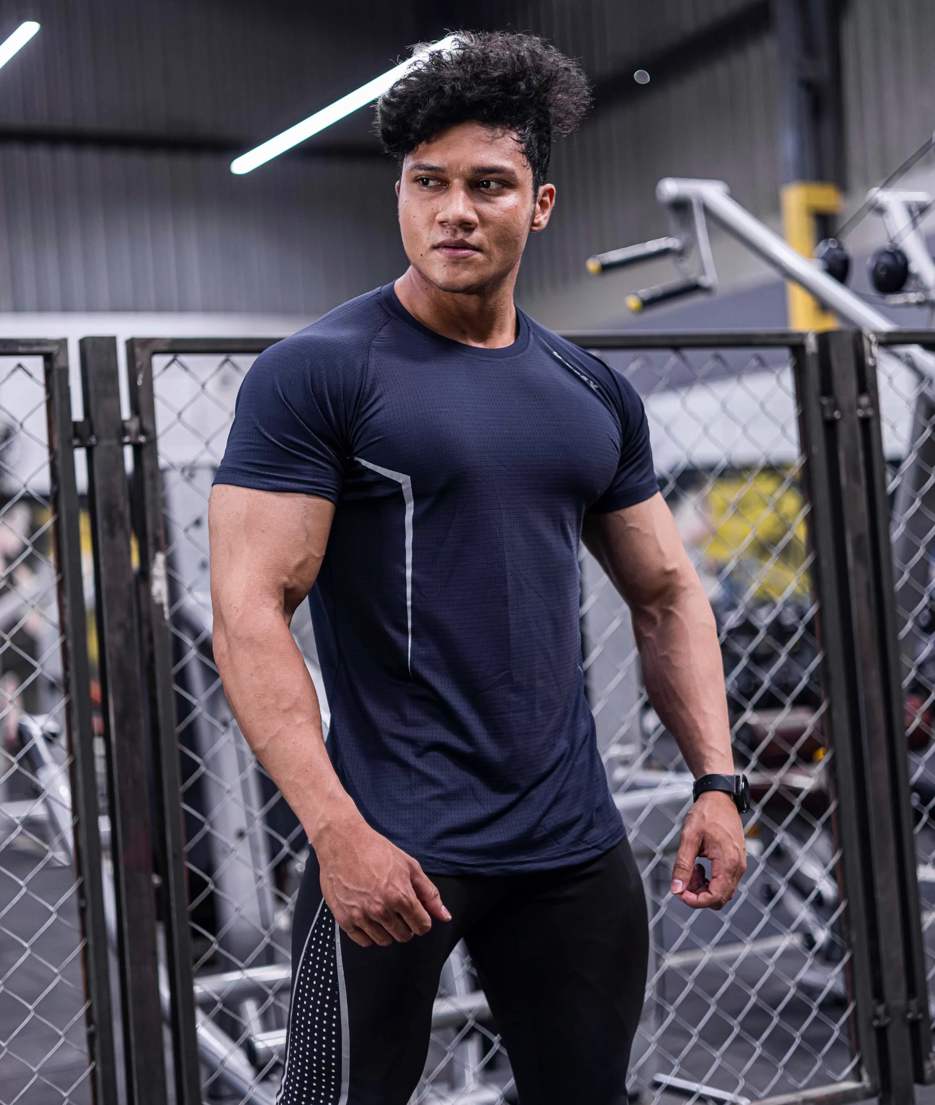 Airflow Navy Blue GymX Tee