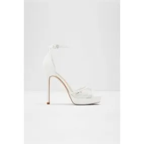 ALDO Wicoethiel White Women Heels|akgalleria.com