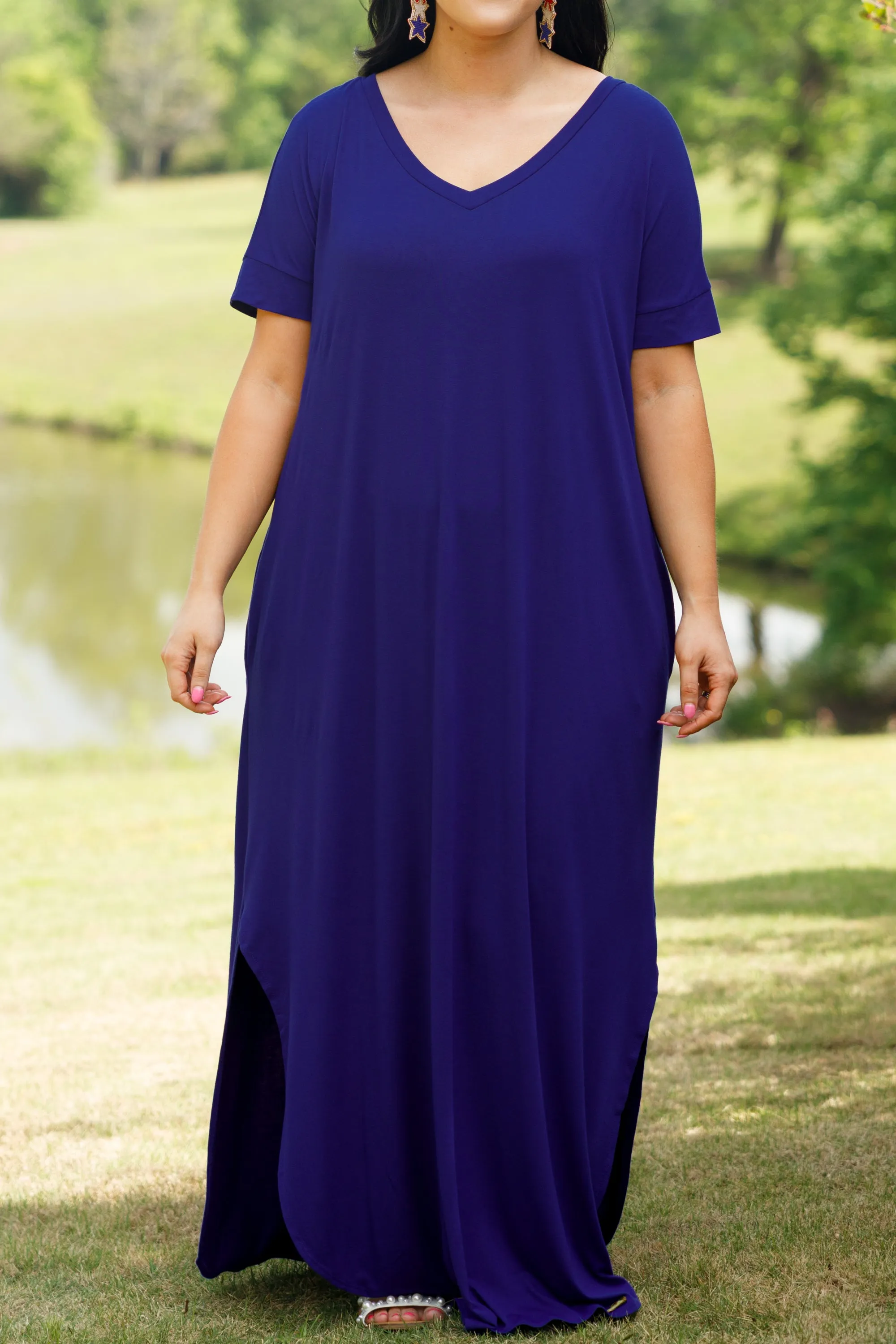 All Summer Long Maxi Dress, Bright Blue