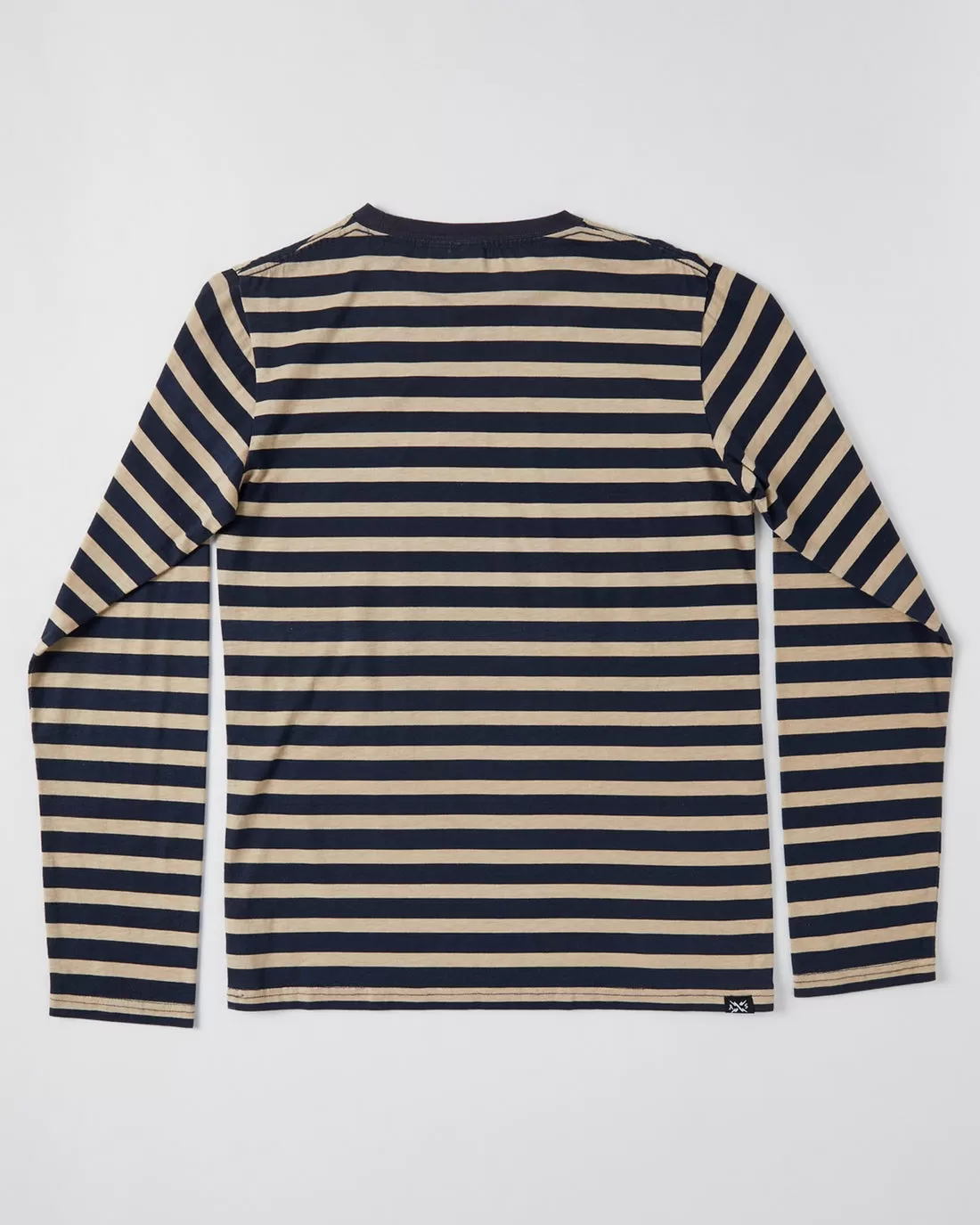 Alphabet Soup Teen Miles Stripe LS Tee Navy/Tan