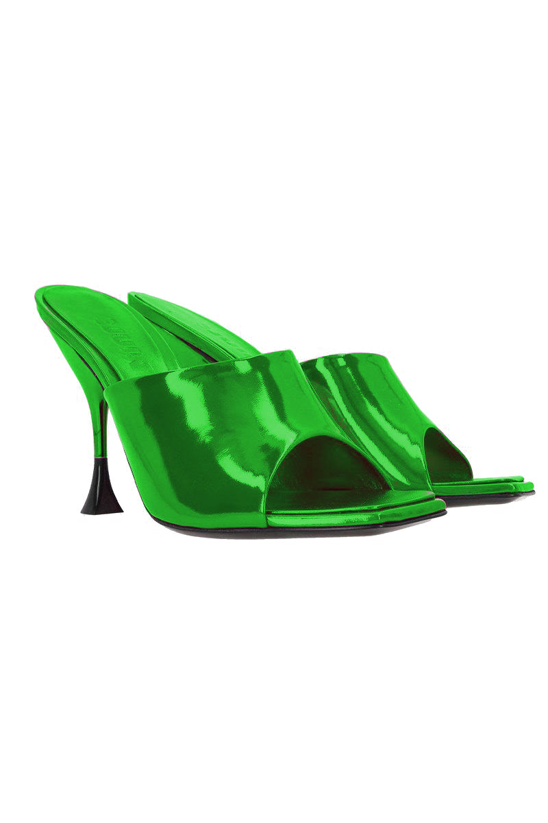 Asia Vegas Heels in Emerald