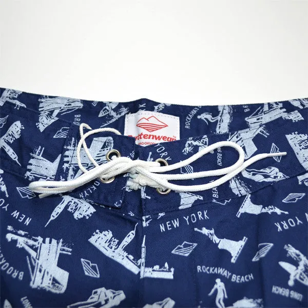 Battenwear – Board Shorts – Navy Custom Print