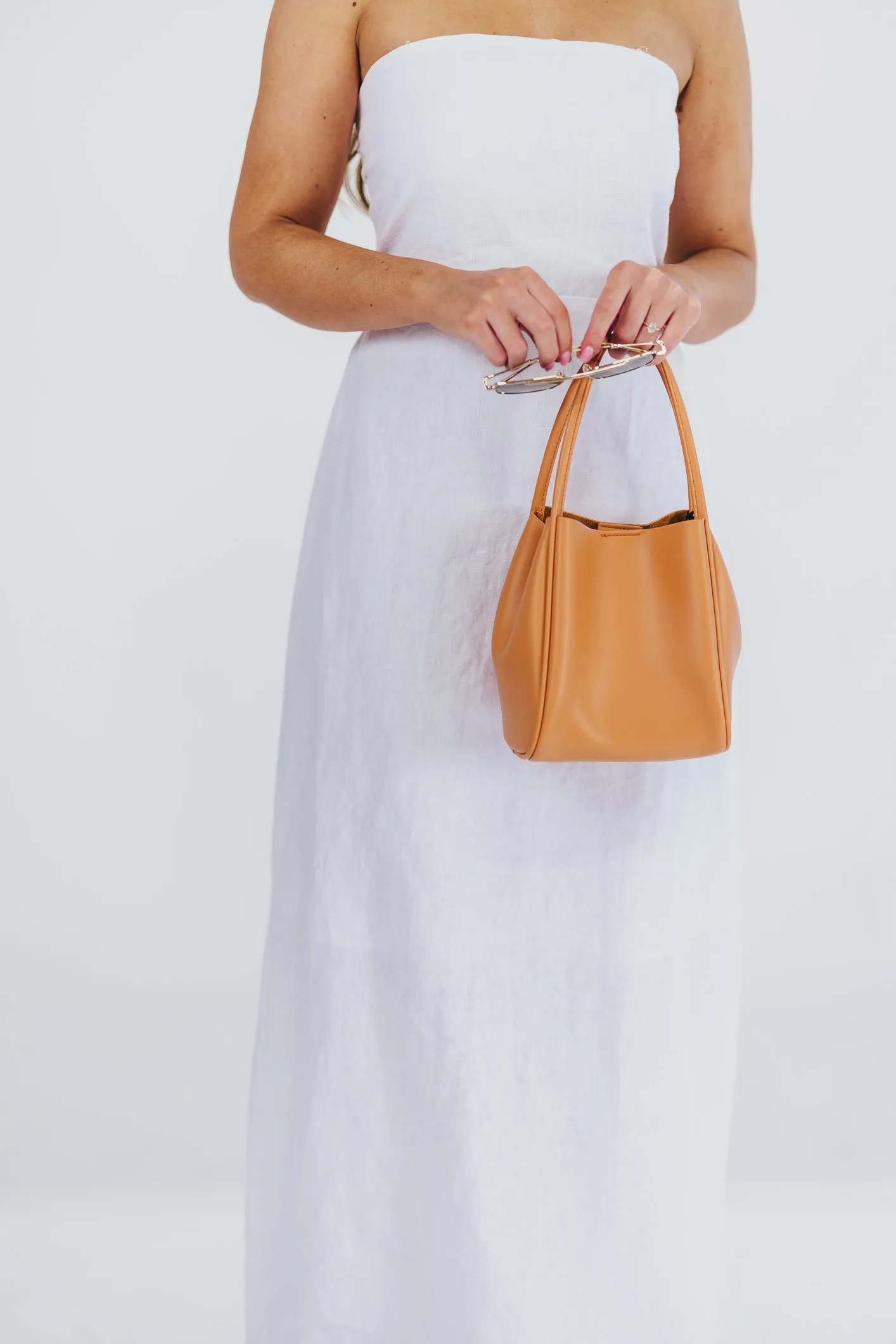 Blair Linen Maxi Dress in Off-White