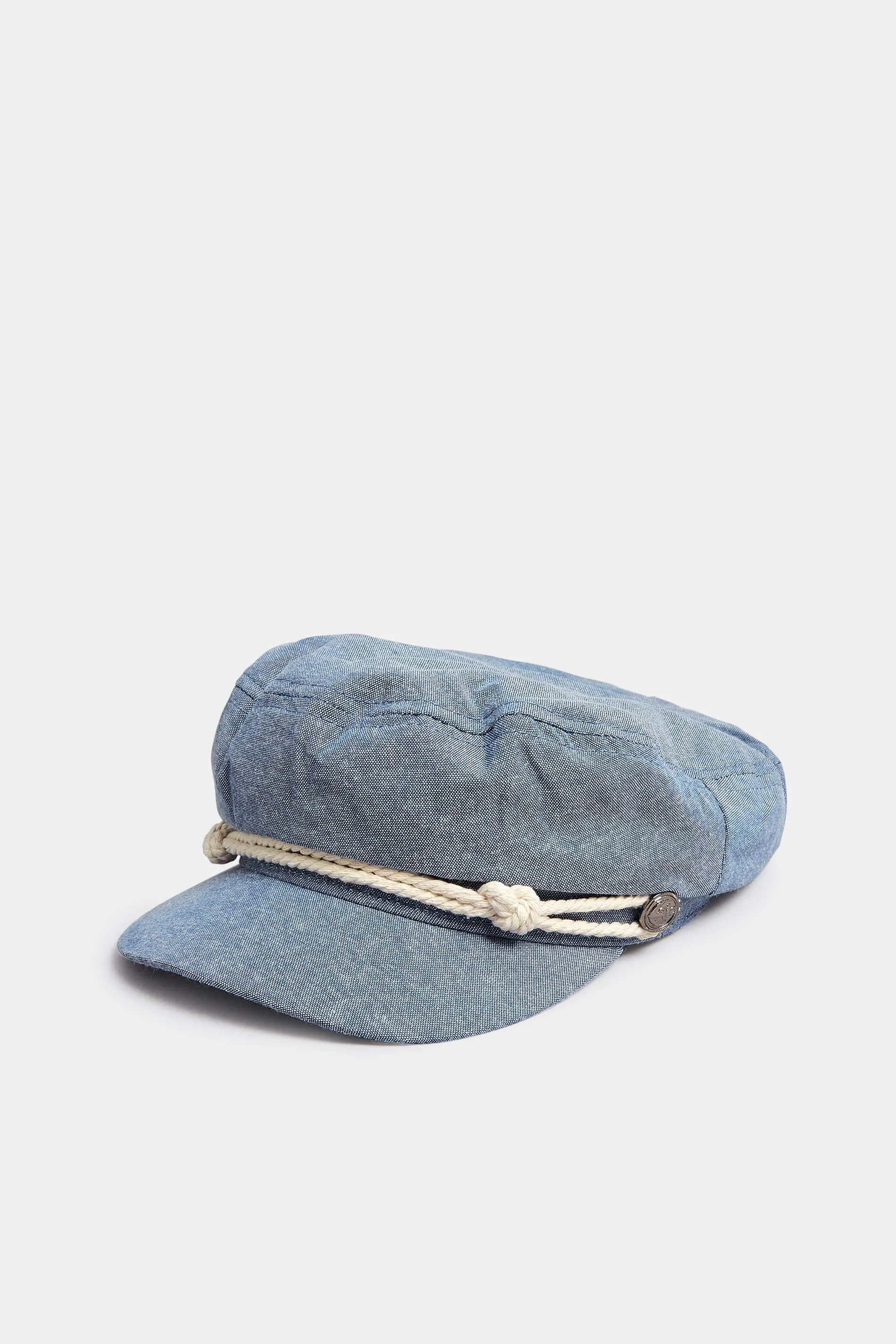 Blue Denim Rope Baker Boy Hat