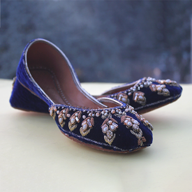 Blue Fancy Khussa for women