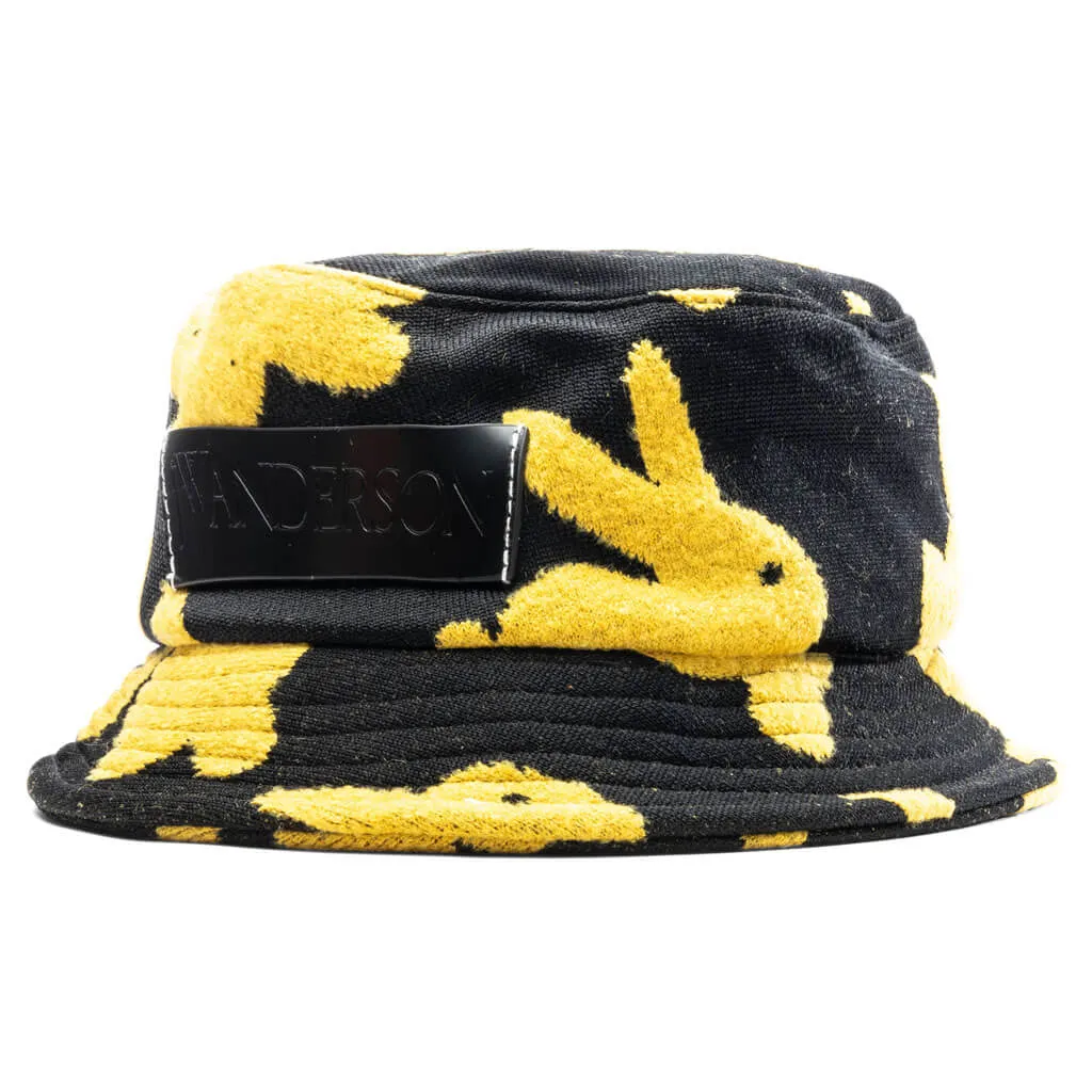 Bucket Hat - Black/Yellow