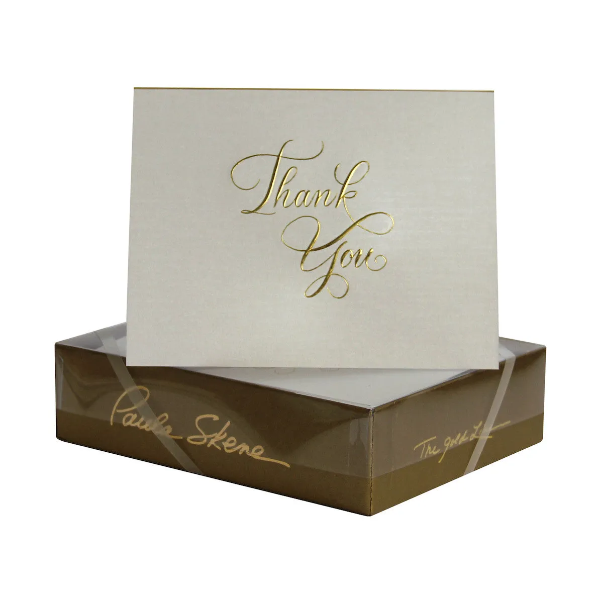 Calligraphy Thank You Note Cards, Set of 8