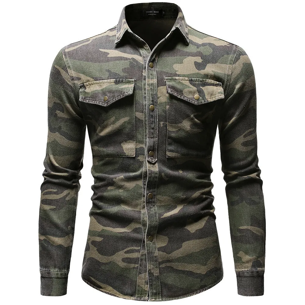 Camouflage Denim Jacket