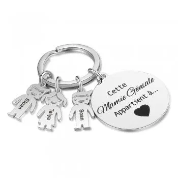 CAS102441 - Personalized Kiddies keyring, Stainless Steel