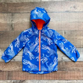 Cat & Jack Blue Dinosaur with Orange Fleece Lining Jacket- Size 2T