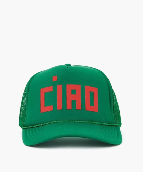 Claire V Ciao Trucker Hat - Green