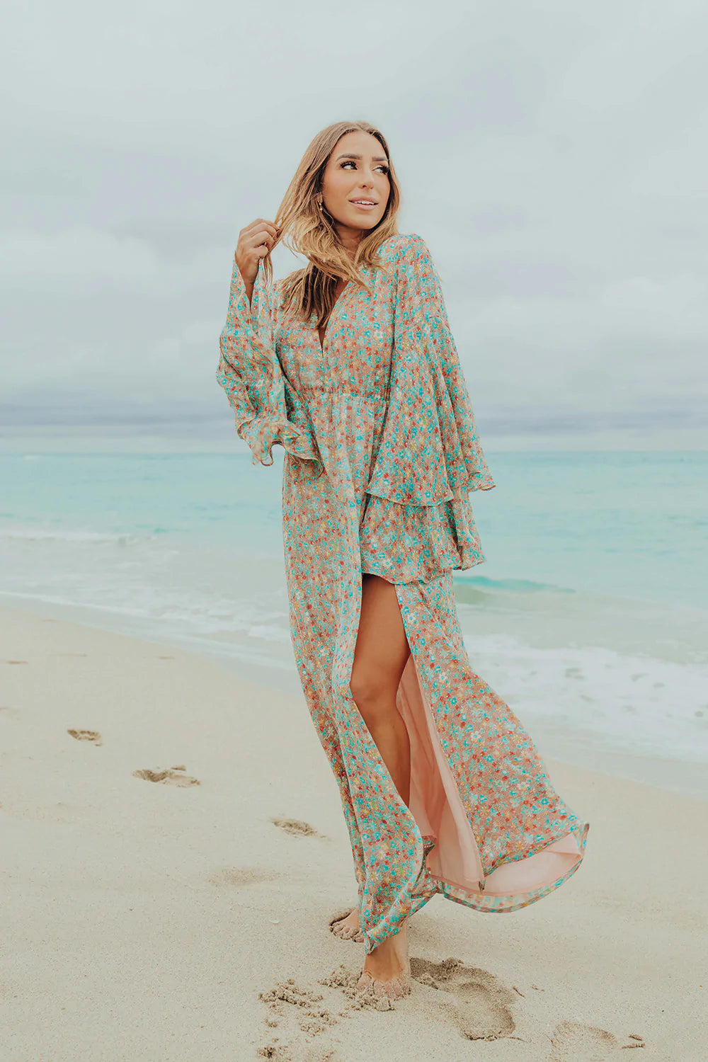 Colette Long Sleeve Maxi - Boca