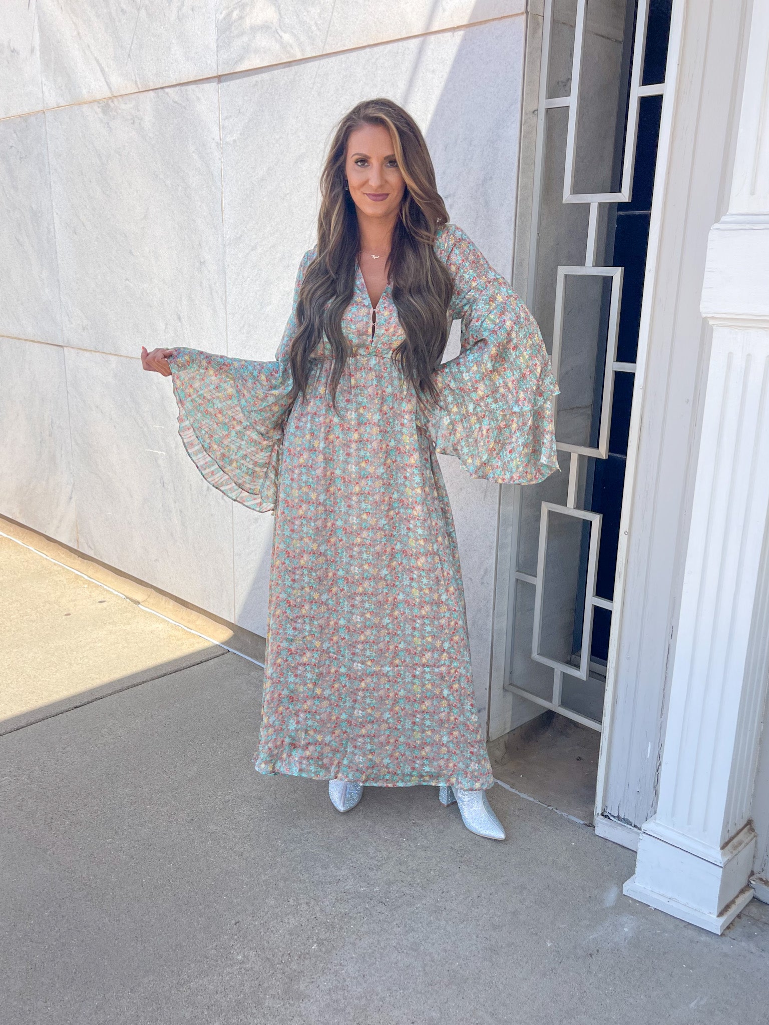 Colette Long Sleeve Maxi - Boca