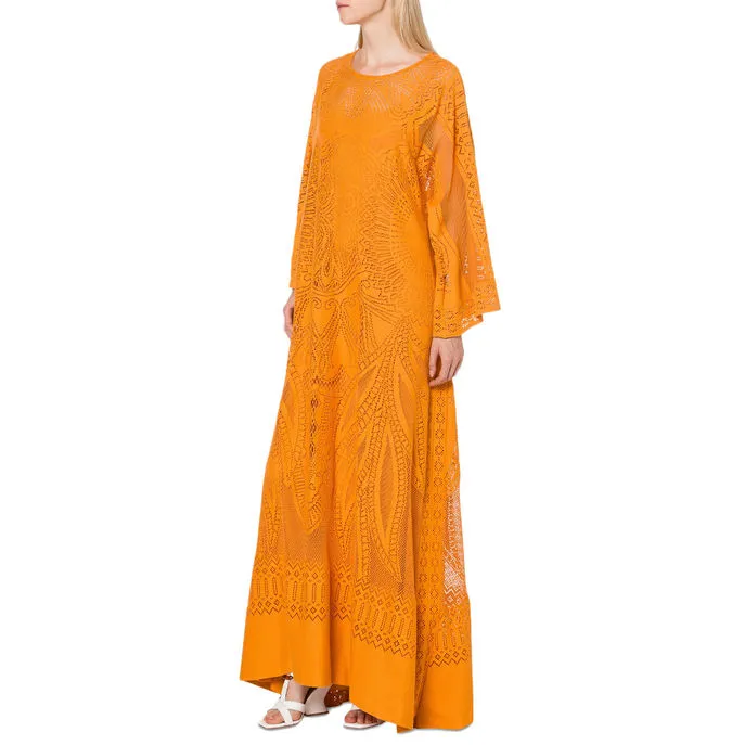 COTTON DRESS Woman Orange 