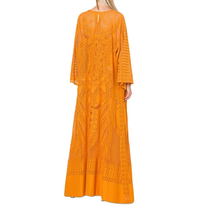 COTTON DRESS Woman Orange 