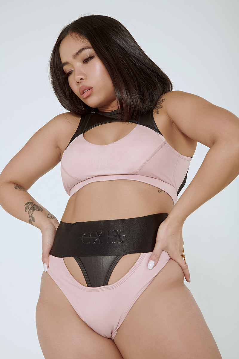 CXIX I Slay G-Banger Bottoms - Pink/Black