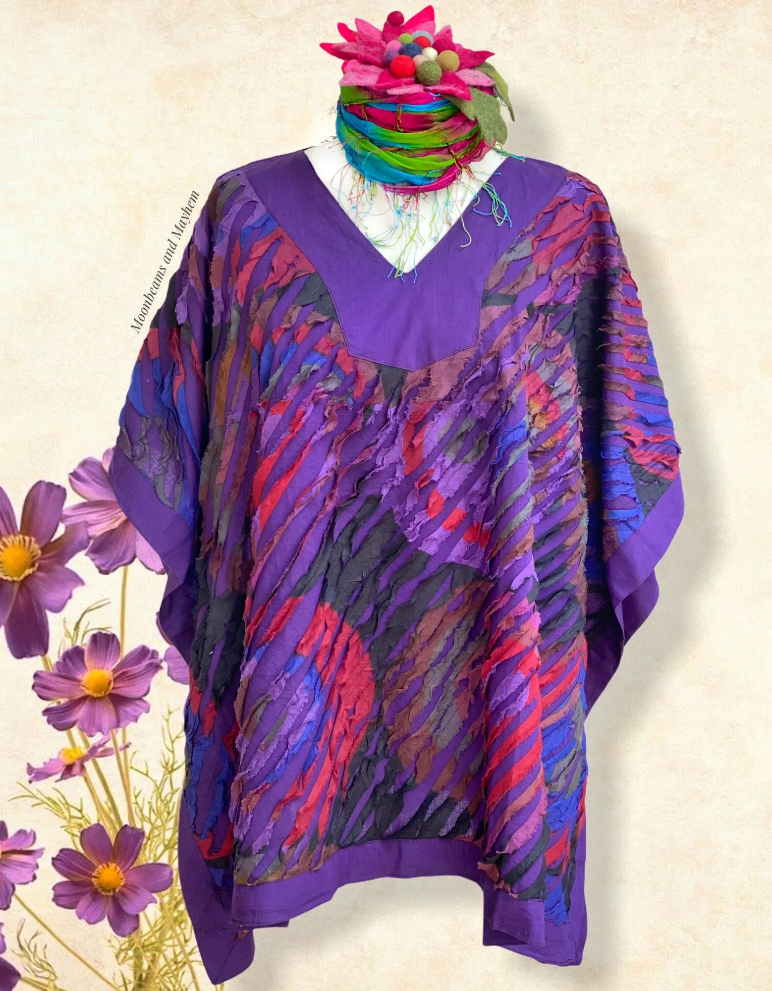 DELICIOUS PURPLE LIBERATION KAFTAN / TOP - PLUS SIZE