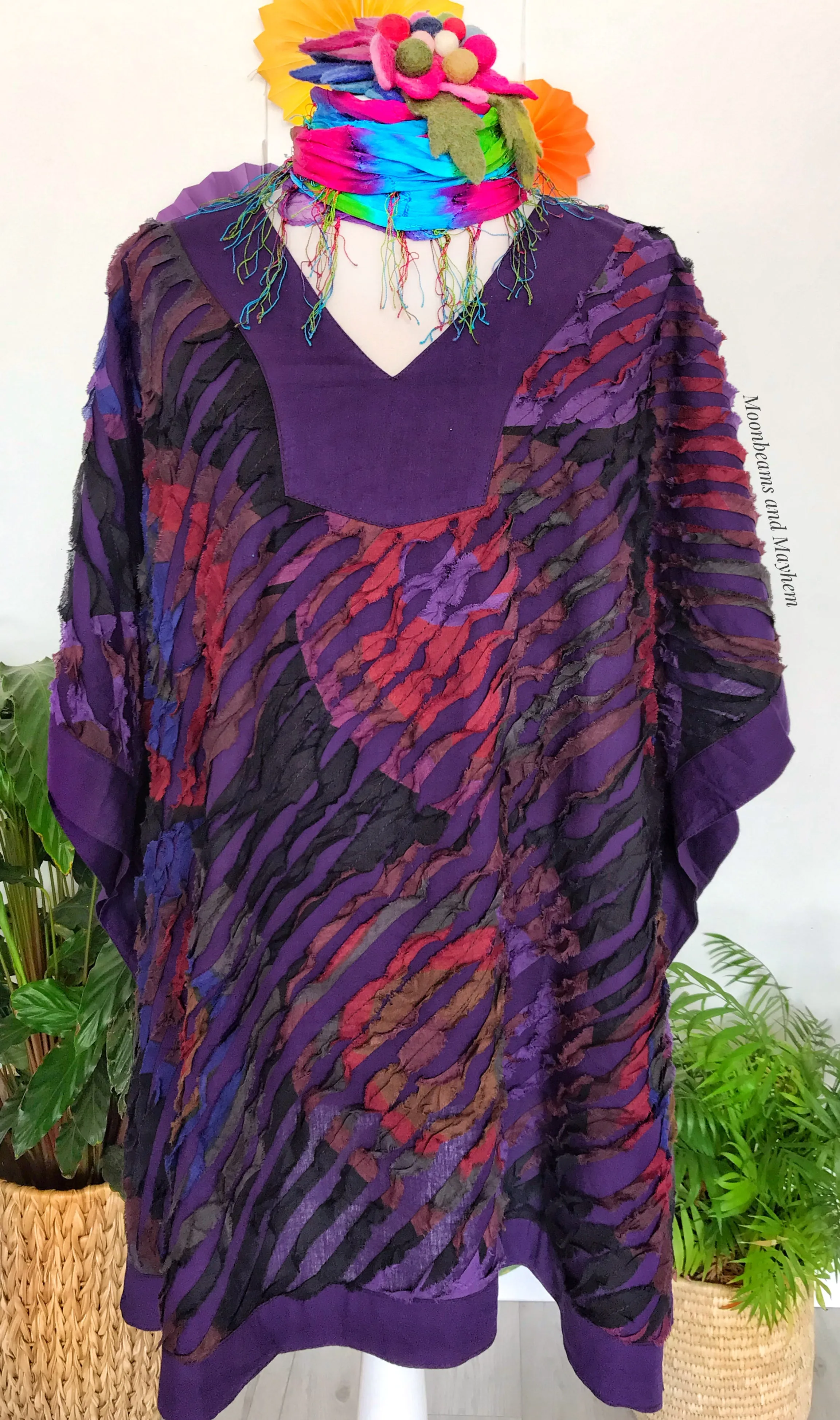 DELICIOUS PURPLE LIBERATION KAFTAN / TOP - PLUS SIZE