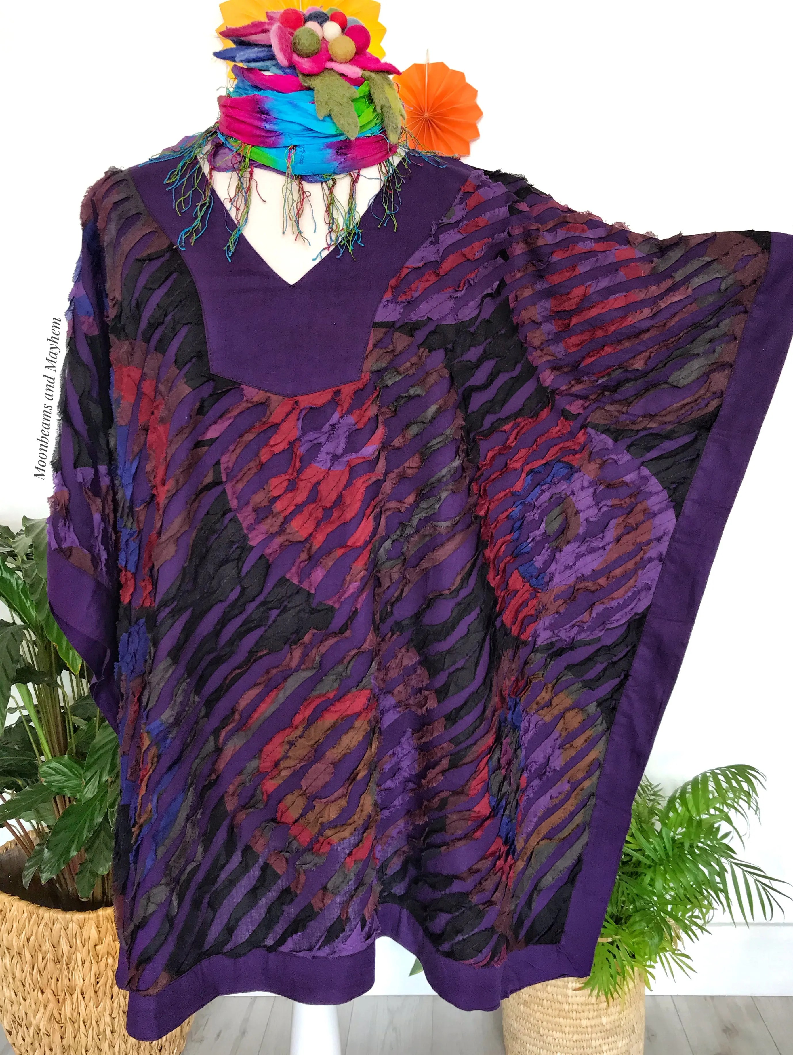 DELICIOUS PURPLE LIBERATION KAFTAN / TOP - PLUS SIZE