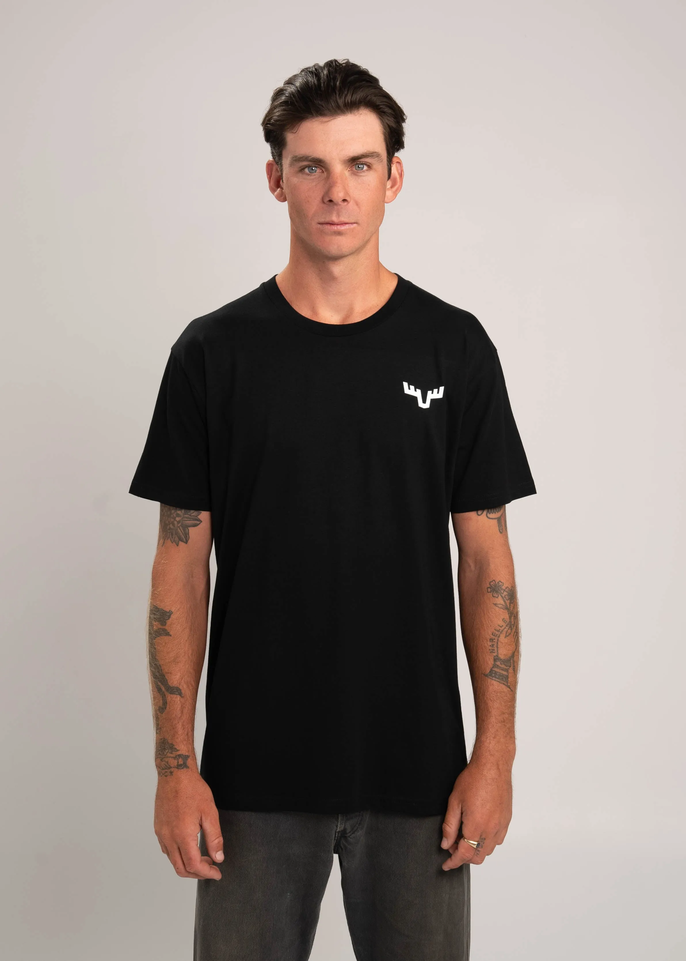 Dr.Moose Mini Antler Pocket Black T-Shirt