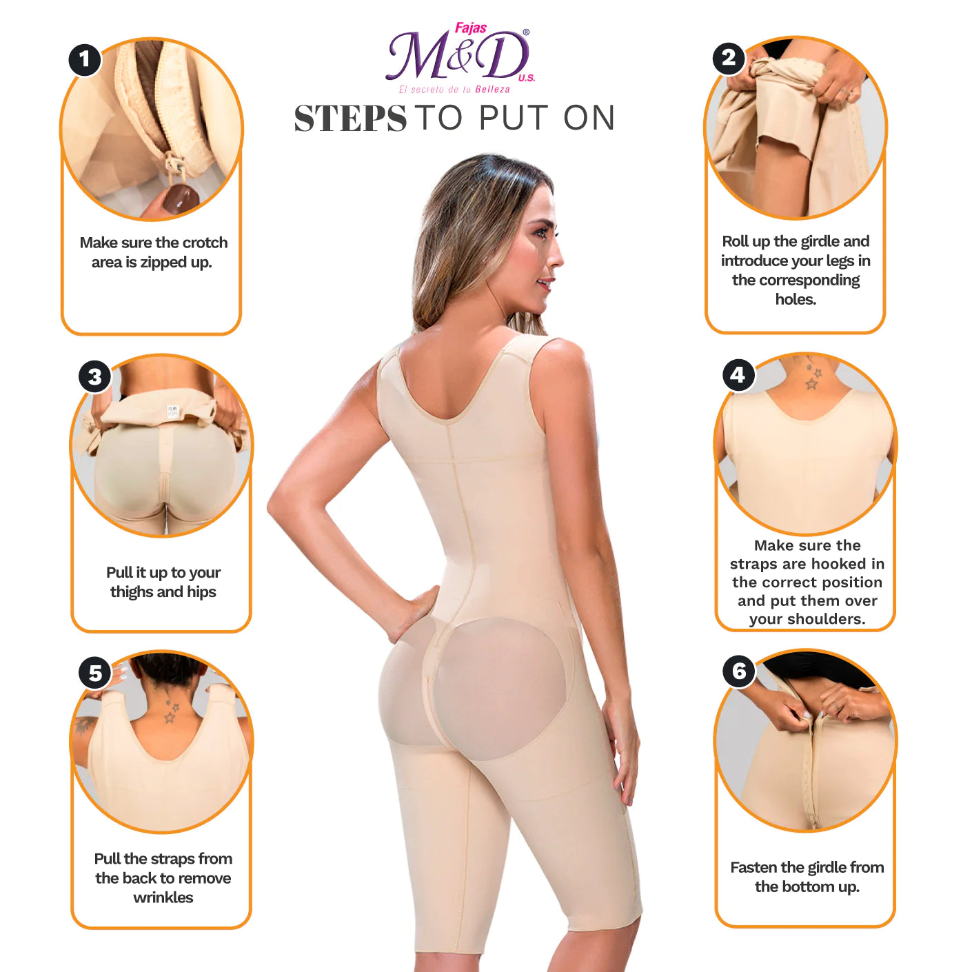 Fajas MYD 0879 Post-Surgical Full Body Shaper for Women