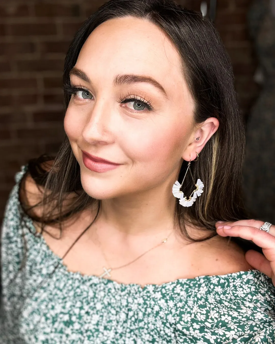 Fanned Crystal Earring