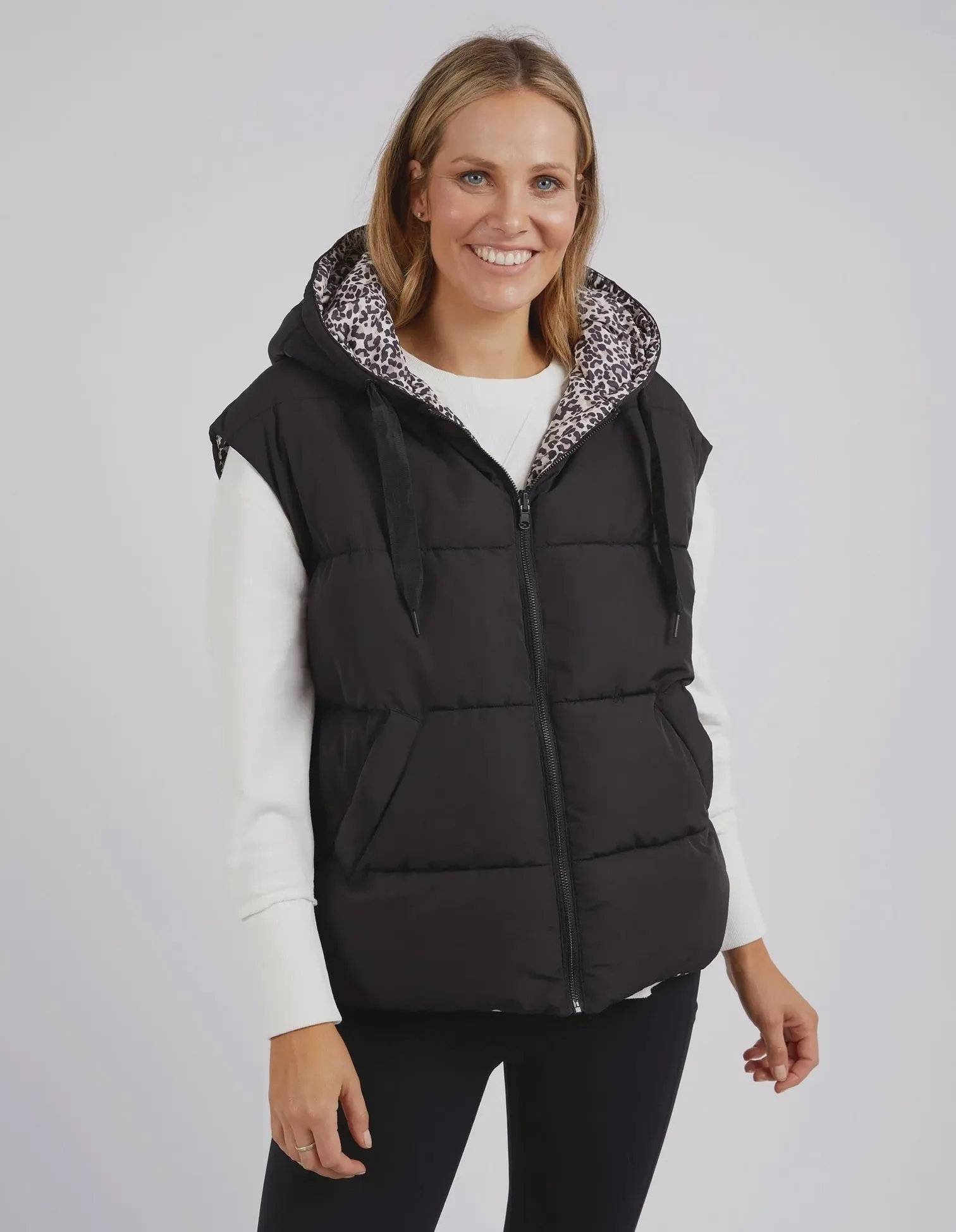 Foxwood Sports Leopard Vest - Black