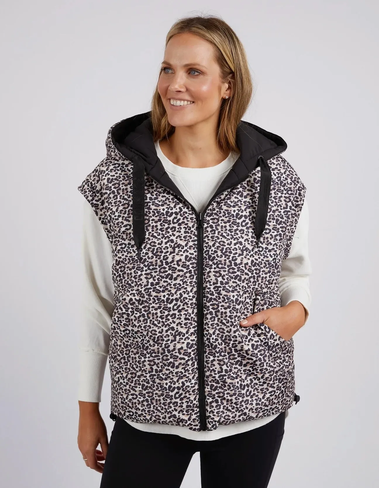 Foxwood Sports Leopard Vest - Black