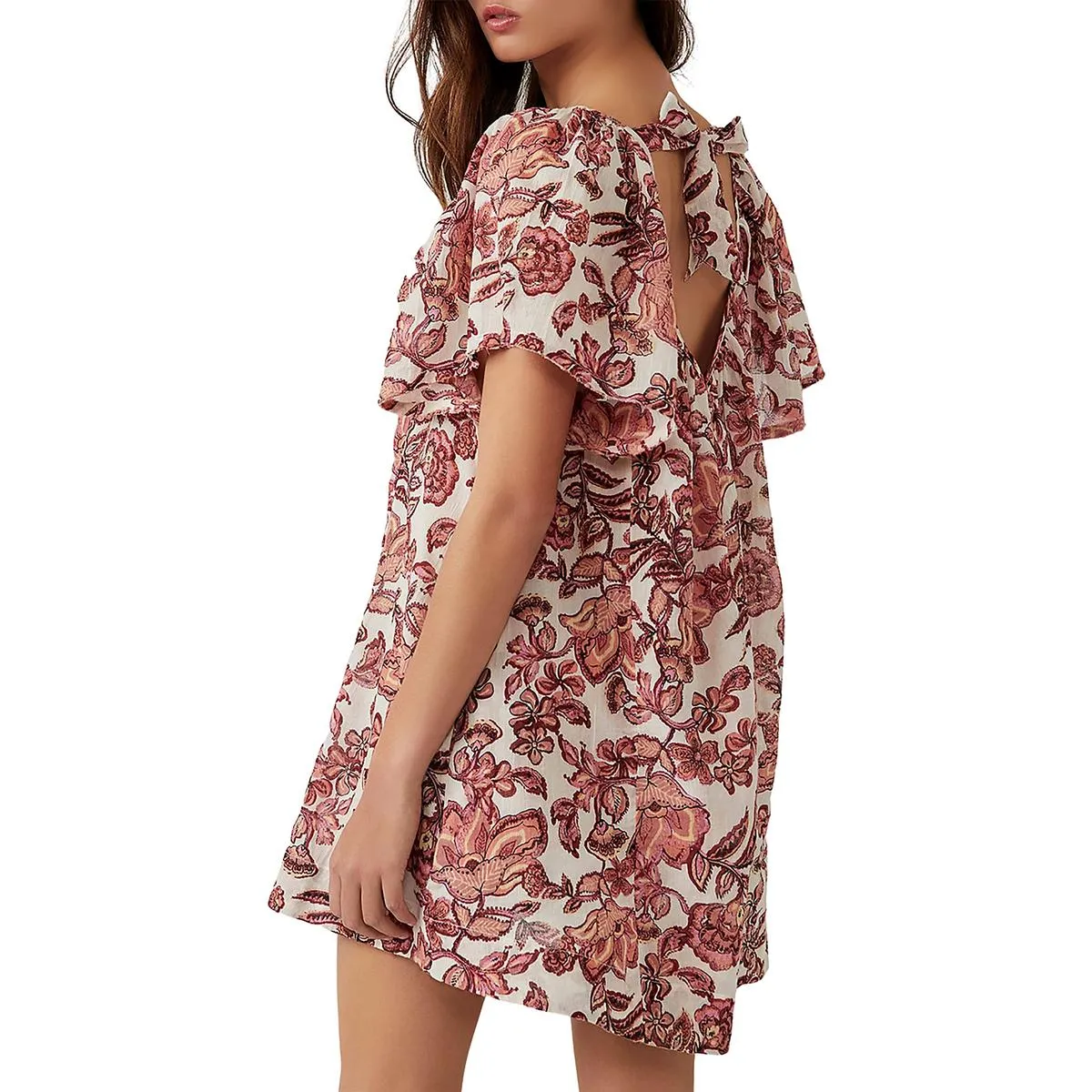 Free People Womens Kauai Cotton Flowy Fit Mini Dress