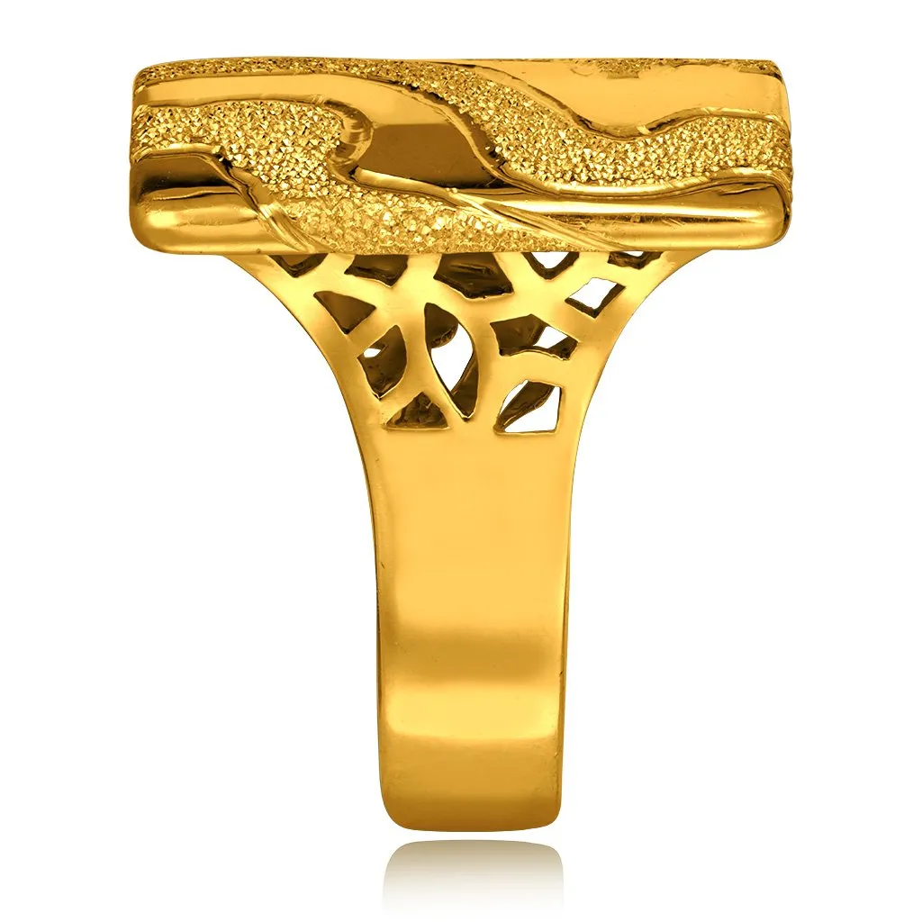 Gold Glossy Cora Ring