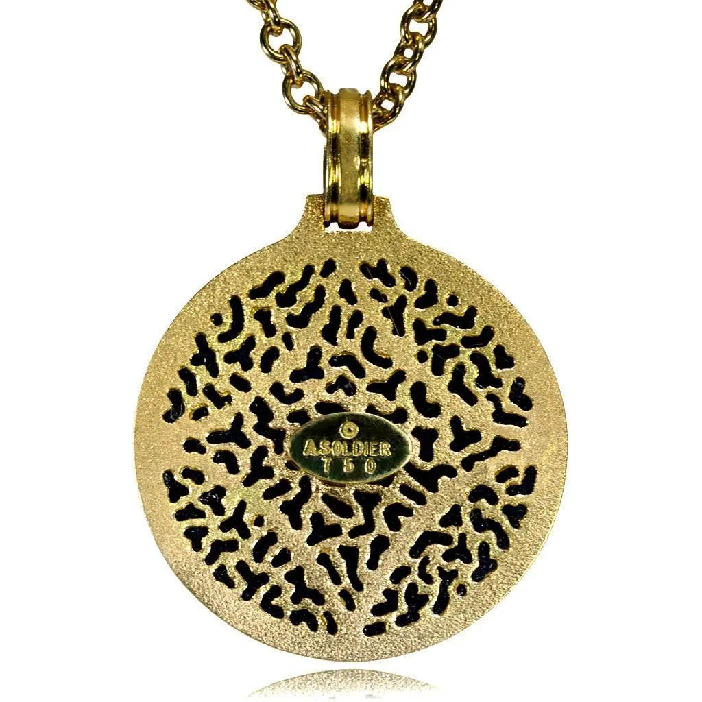 Gold Star Of David Chai Pendant/Necklace with Diamonds