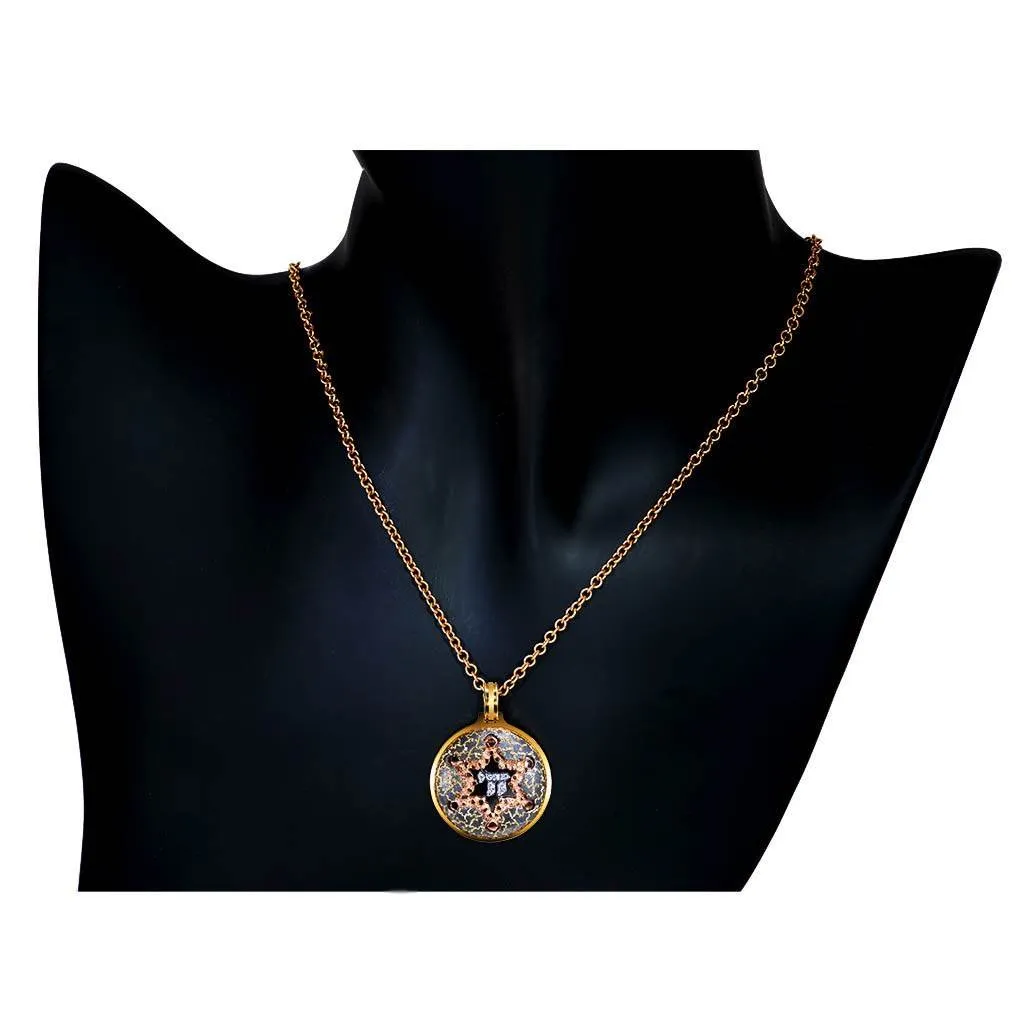 Gold Star Of David Chai Pendant/Necklace with Diamonds