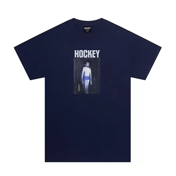 Hockey 50% Of Anxiety Tee Navy