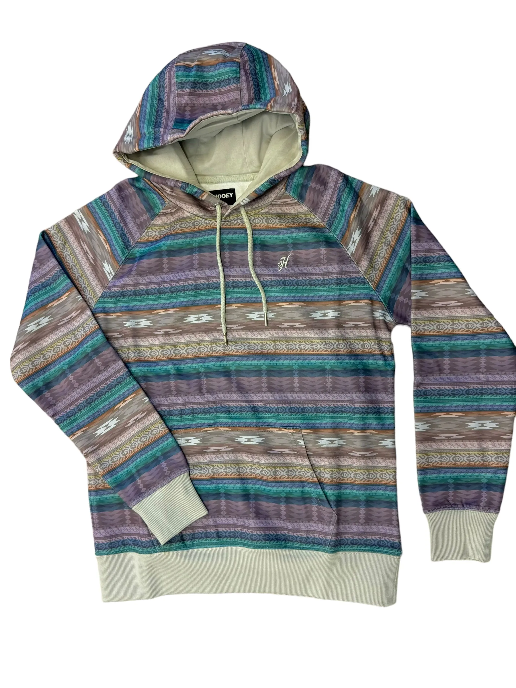 Hooey Women's Mesa Purple & Blue Serape Hoodie HH1260PLSP