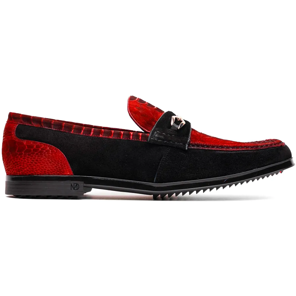 Hugo Ostrich - Red/Black