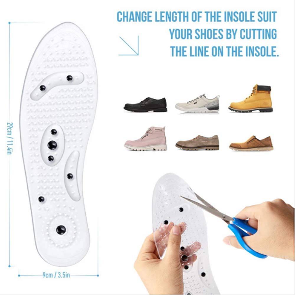 Insoles for Women & Men Cuttable Acupressure Magnetic Massage