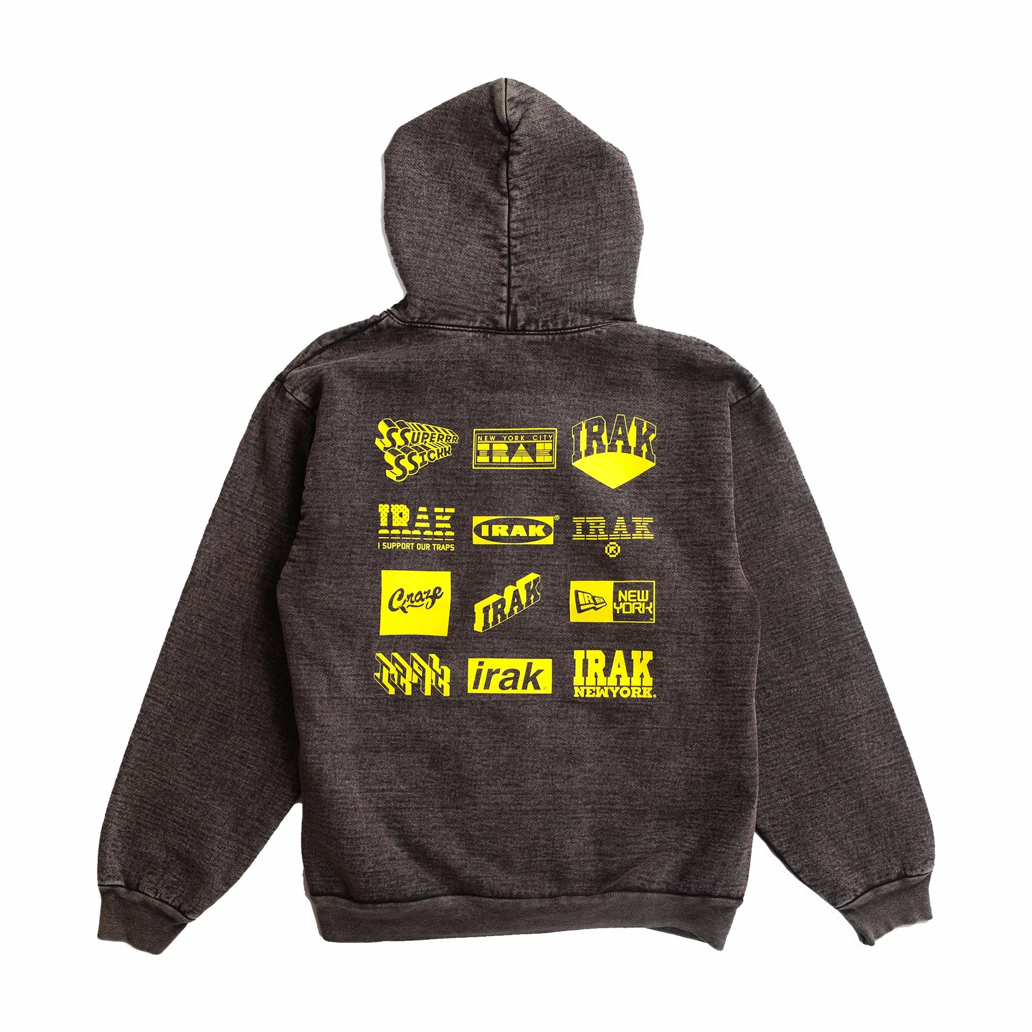 IRAK Logos Hoody (Cocoa Mineral Wash)