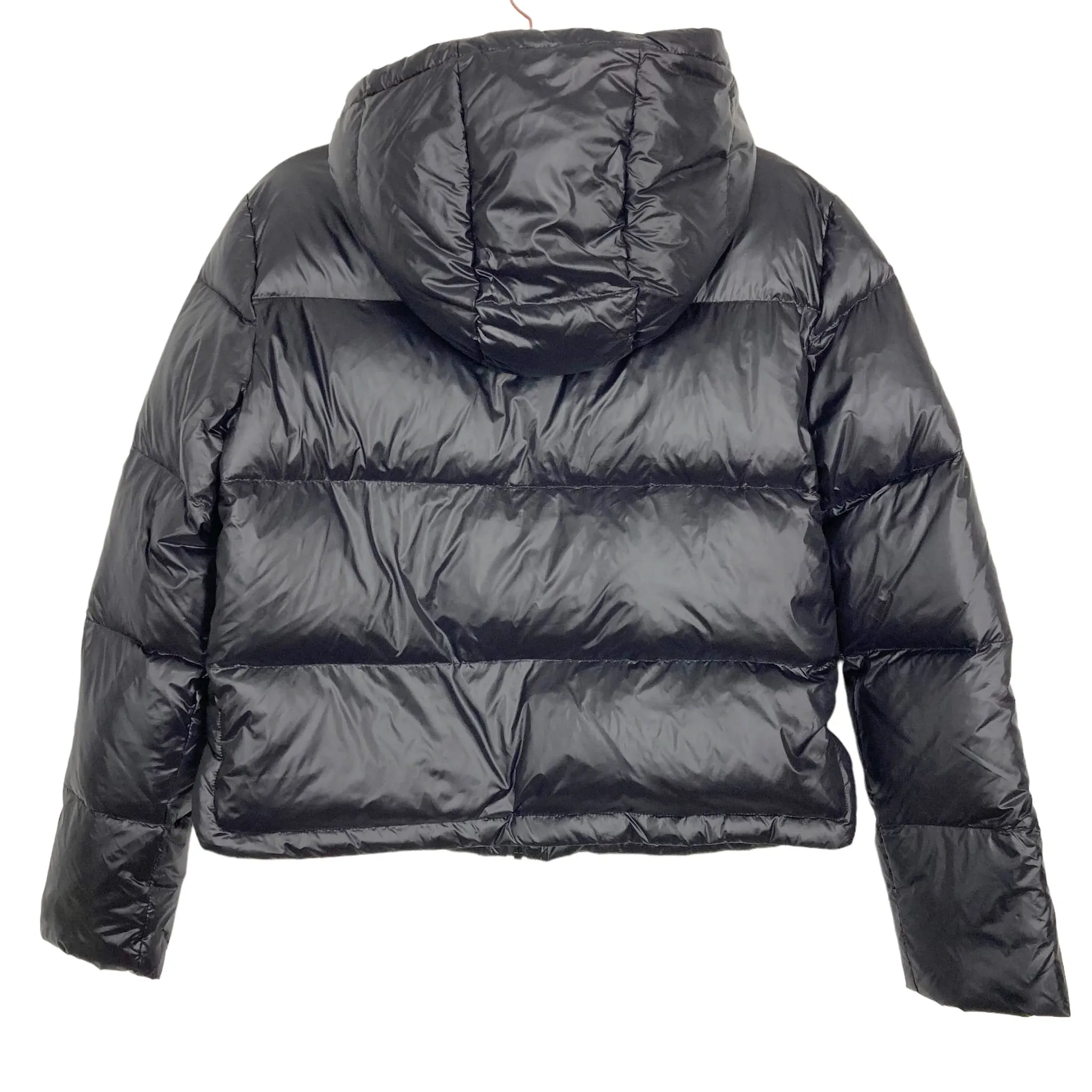 Italic Black Hooded Short Puffer Jacket- Size S (sold out online)