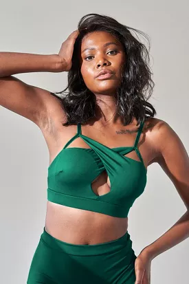 Lunalae Cleo Top - Recycled Moss Green