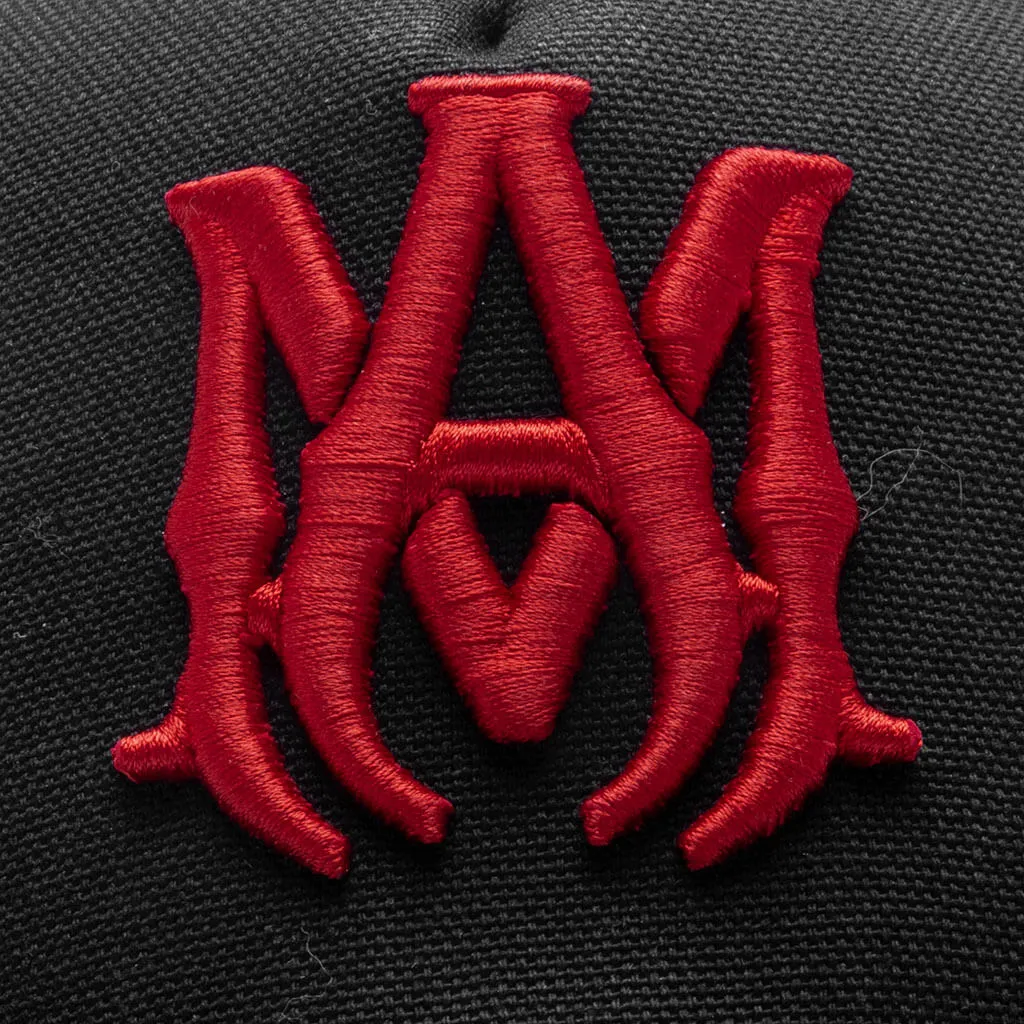 M.A. Trucker Hat - Black/Red