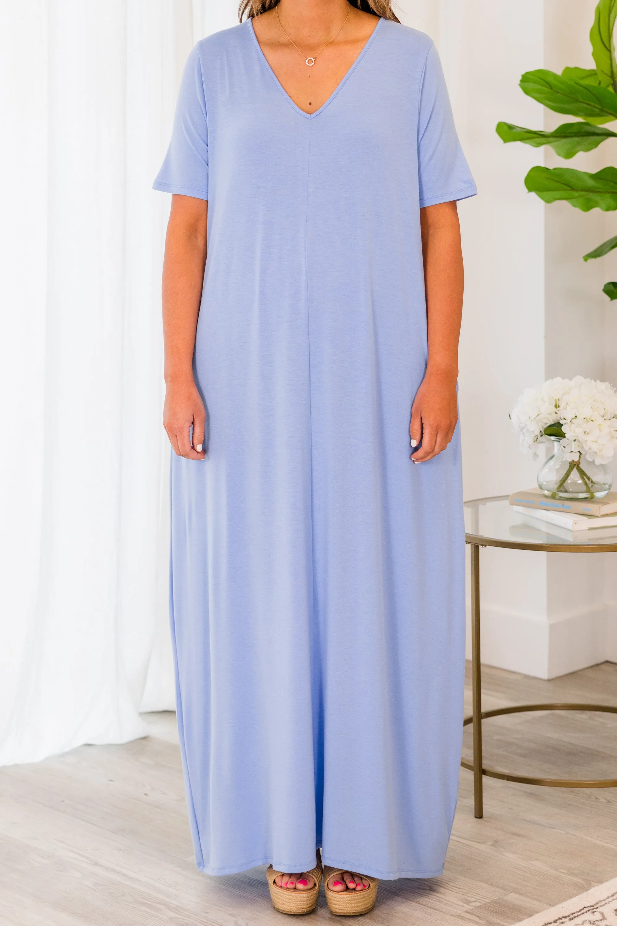 Makin' Waves Maxi Dress, Spring Blue