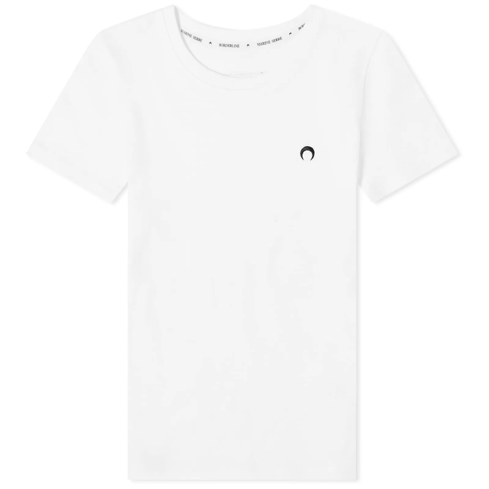 Marine Serre Organic Cotton Mini Fit T-ShirtWhite